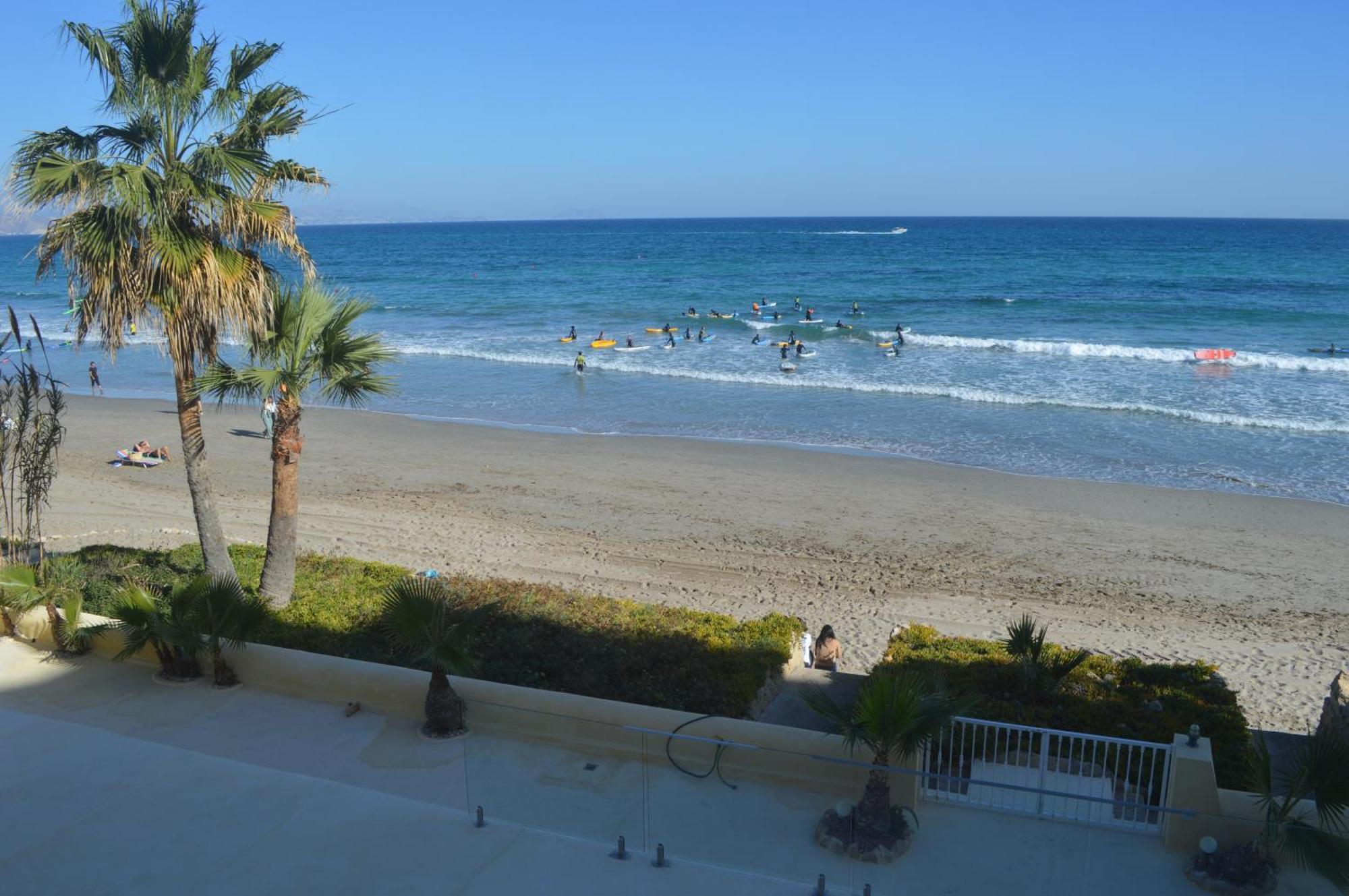 Maravilloso Apartamento Amanecer Cabo A Pie De Playa Y Mar En Chalet Roquetes 阿利坎特 外观 照片