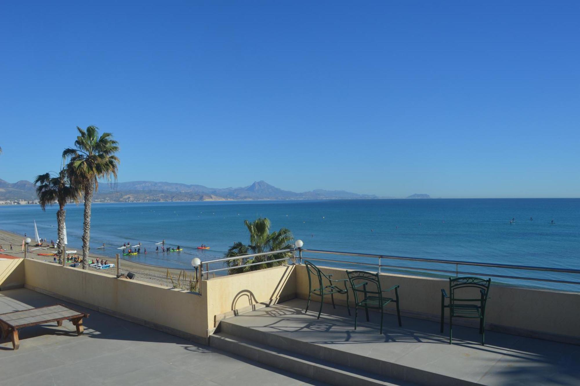 Maravilloso Apartamento Amanecer Cabo A Pie De Playa Y Mar En Chalet Roquetes 阿利坎特 外观 照片