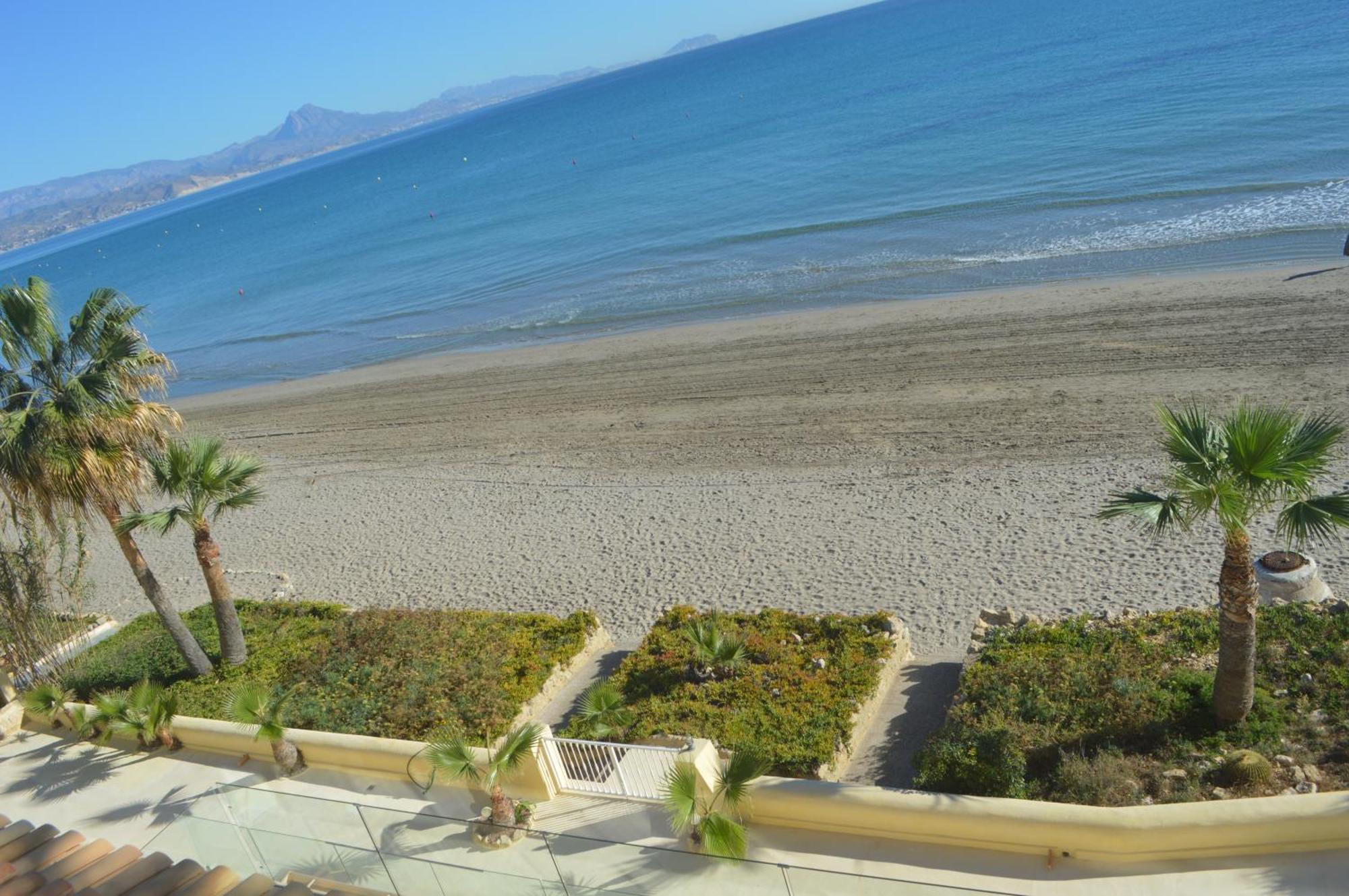 Maravilloso Apartamento Amanecer Cabo A Pie De Playa Y Mar En Chalet Roquetes 阿利坎特 外观 照片