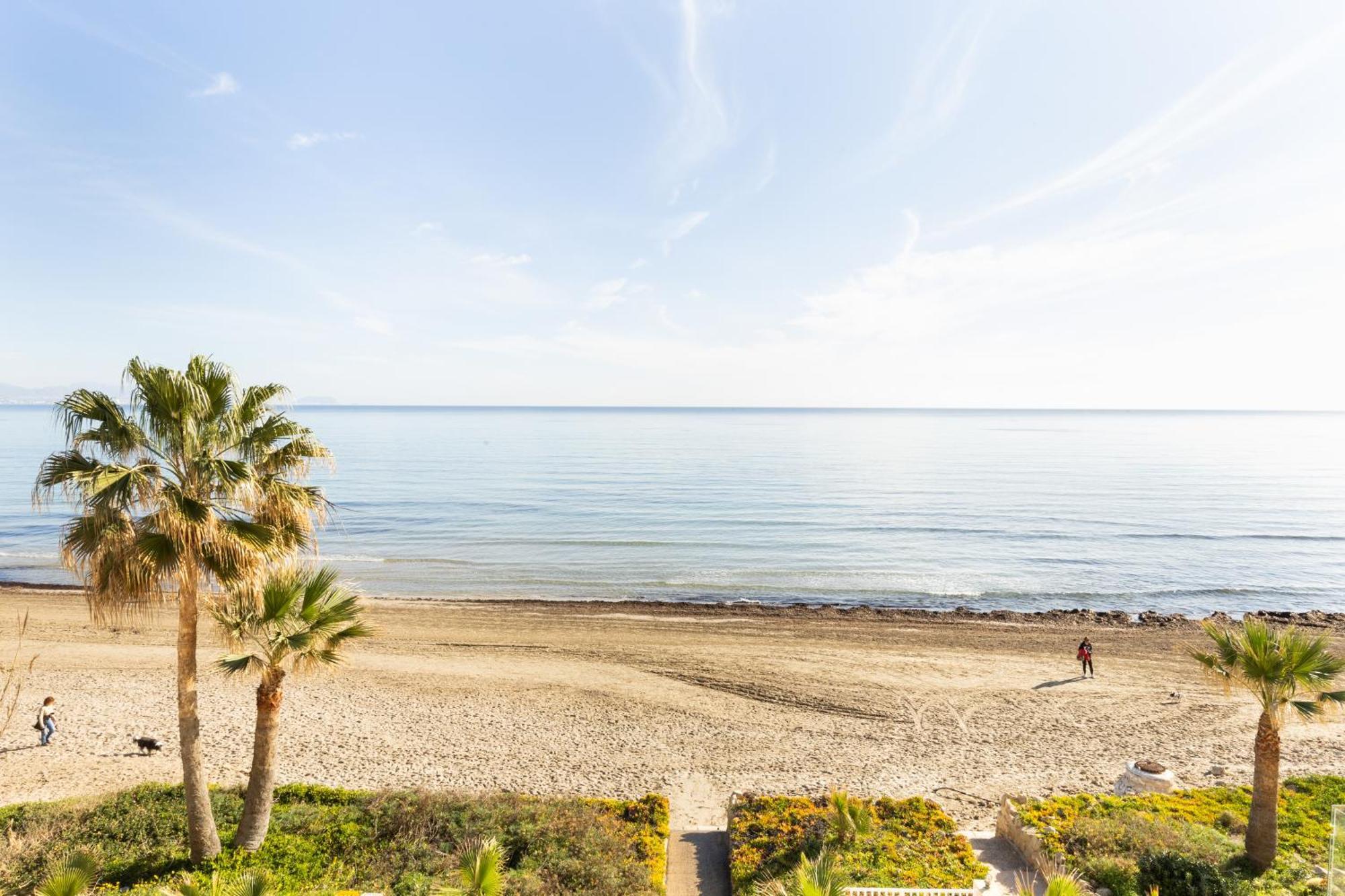 Maravilloso Apartamento Amanecer Cabo A Pie De Playa Y Mar En Chalet Roquetes 阿利坎特 外观 照片