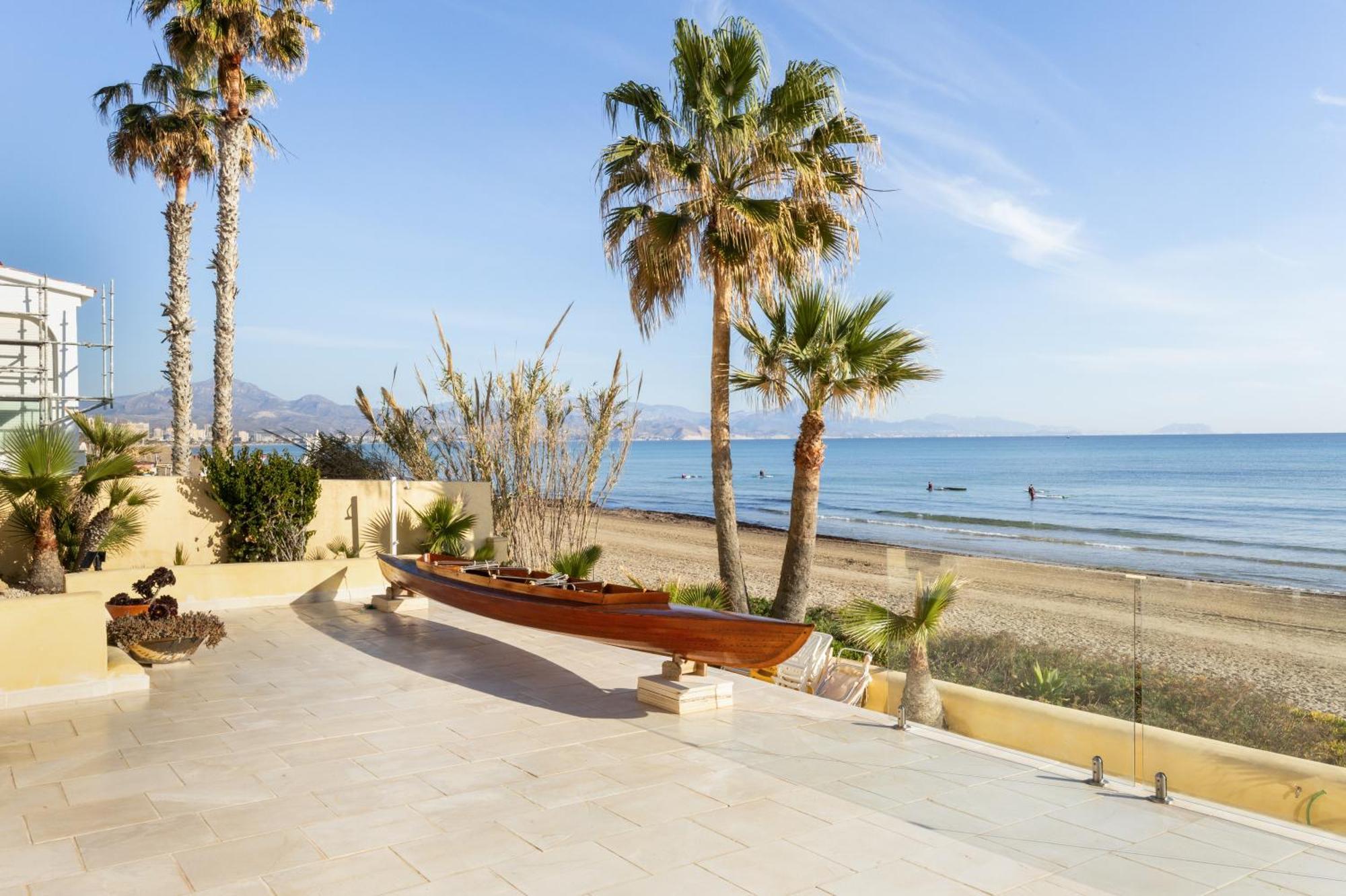 Maravilloso Apartamento Amanecer Cabo A Pie De Playa Y Mar En Chalet Roquetes 阿利坎特 外观 照片